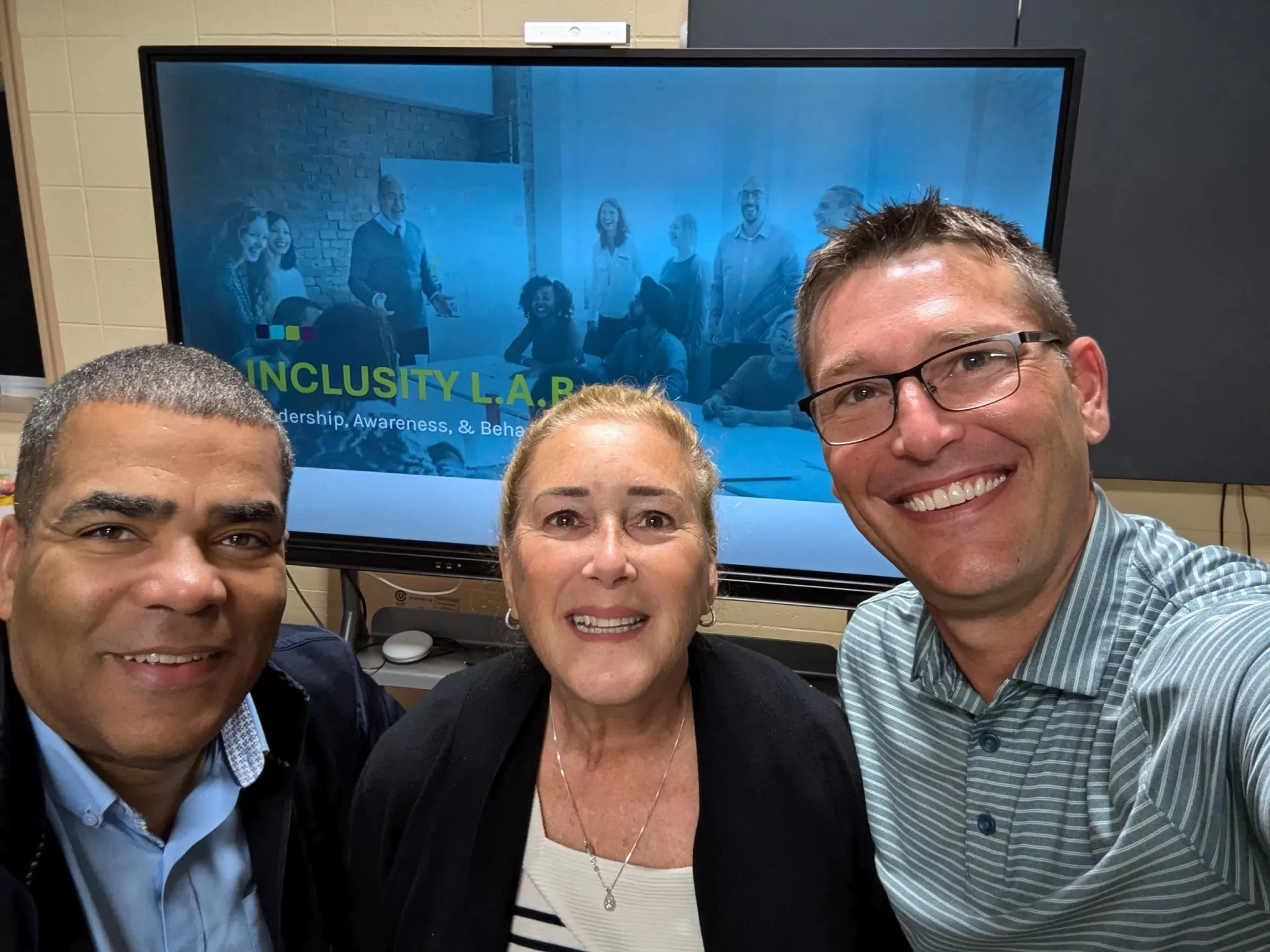 Terrance Maria Patrick candid facilitating